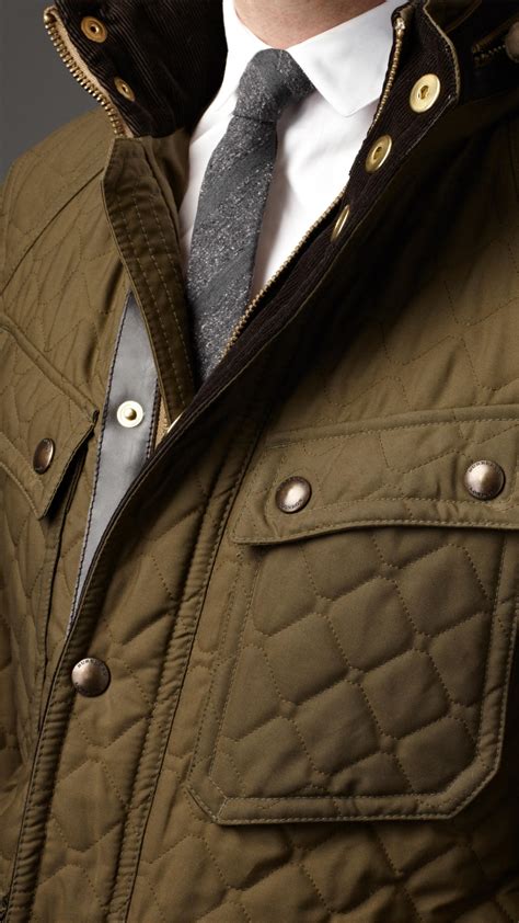 burberry waxed cotton field jacket|Burberry jacket men's quilted.